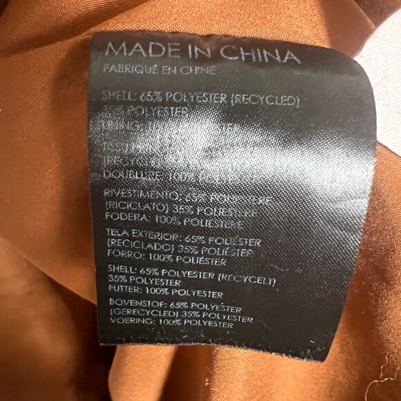 Club Monaco Trycia Brown Satin Bias Slip Slit Maxi Skirt Size 8 - Picture 13 of 14